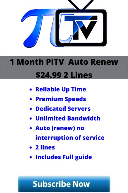 pitv 1 month auto 2 lines